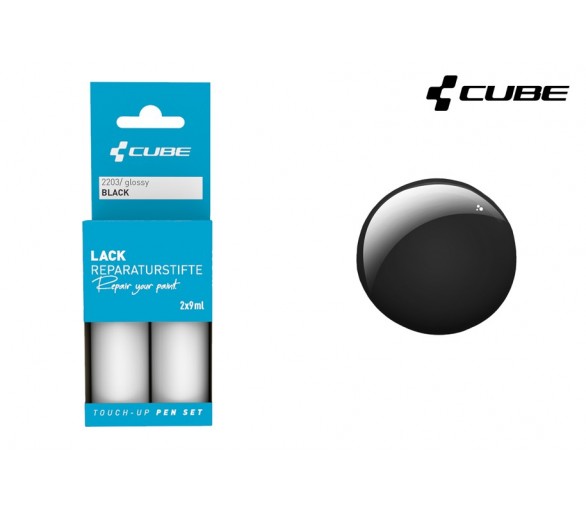 CUBE Lackreparaturstift Set BLACK glossy