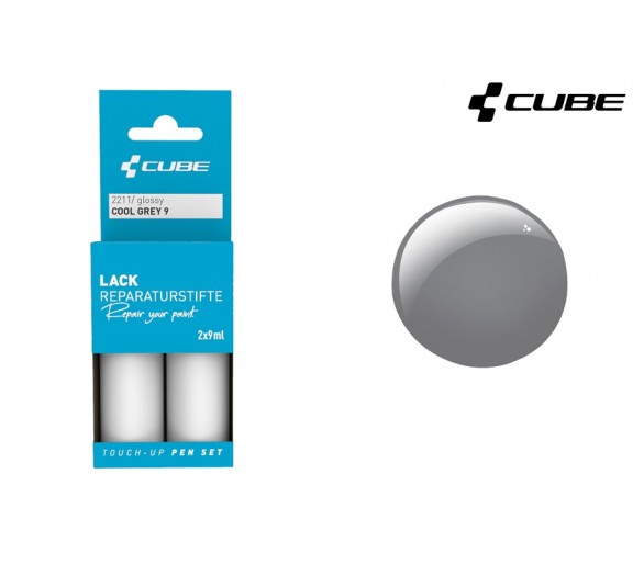 CUBE Lackreparaturstift Set COOL GREY 9 glossy