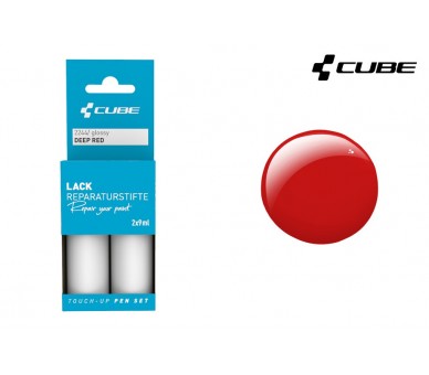 CUBE Lackreparaturstift Set DEEP RED glossy