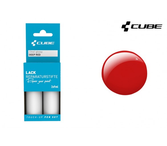 CUBE Lackreparaturstift Set DEEP RED glossy