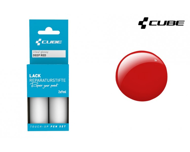 CUBE Lackreparaturstift Set DEEP RED glossy