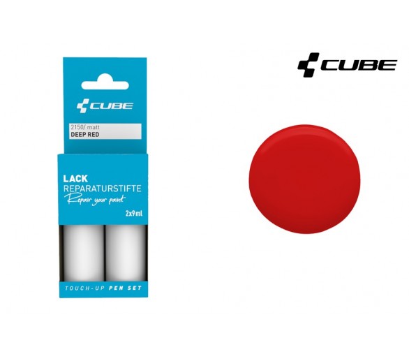 CUBE Lackreparaturstift Set DEEP RED matt