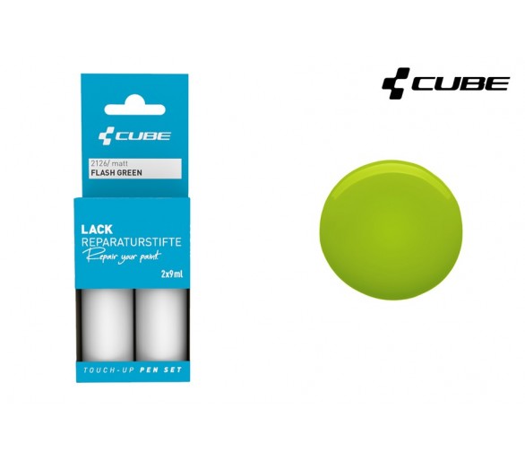 CUBE Lackreparaturstift Set FLASH GREEN matt