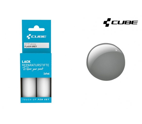 CUBE Lackreparaturstift Set FLASH GREY glossy