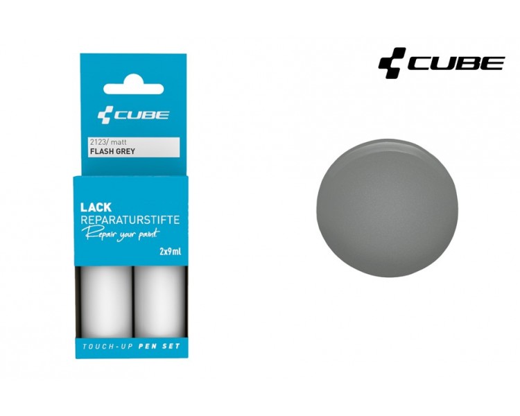 CUBE Lackreparaturstift Set FLASH GREY matt