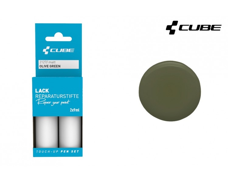 CUBE Lackreparaturstift Set OLIVE GREEN matt