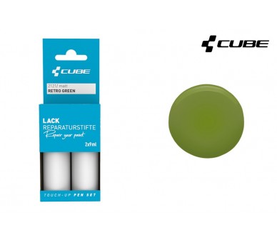 CUBE Lackreparaturstift Set RETRO GREEN matt