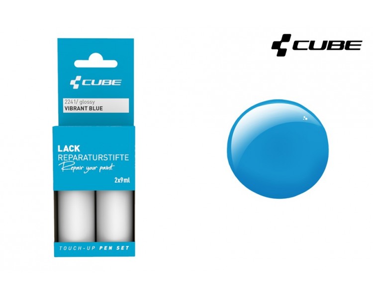 CUBE Lackreparaturstift Set VIBRANT BLUE glossy