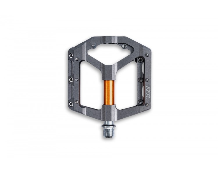 Cube RFR Pedale Flat SLT 2.0 grey´n´orange