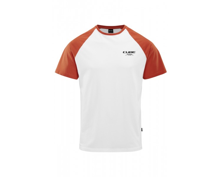 CUBE Organic T-Shirt GTY FIT Trail Hunter white´n´red
