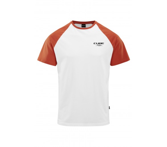 CUBE Organic T-Shirt GTY FIT Trail Hunter white´n´red