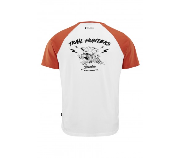 CUBE Organic T-Shirt GTY FIT Trail Hunter white´n´red