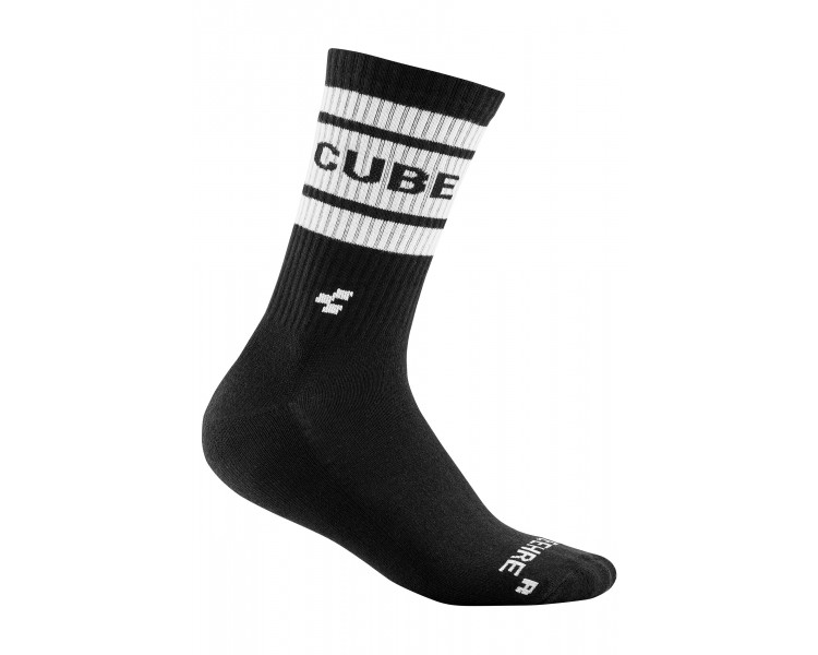 CUBE Socke After Race High Cut black n white