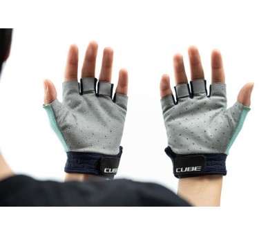 CUBE Handschuhe Performance Junior kurzfinger blue´n´mint