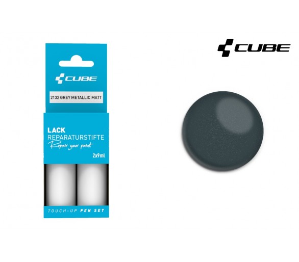 CUBE Lackstift Set GREY METALLIC matt 2132