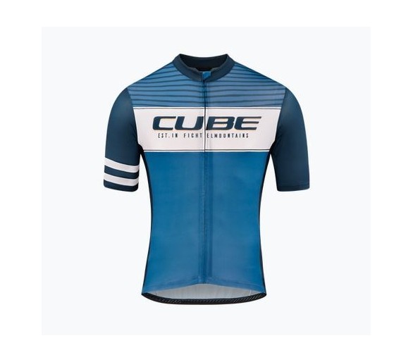 CUBE BLACKLINE Trikot CMPT kurzarm blue´n´white