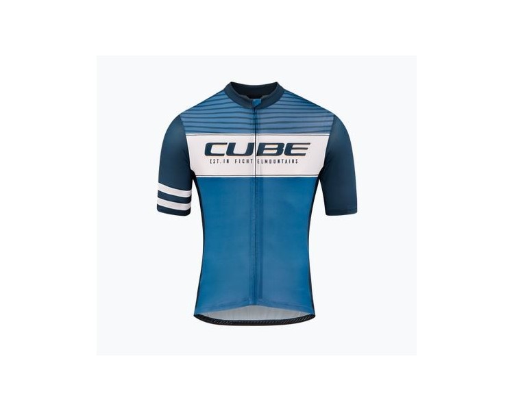 CUBE BLACKLINE Trikot CMPT kurzarm blue´n´white