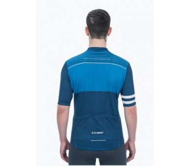 CUBE BLACKLINE Trikot CMPT kurzarm blue´n´white