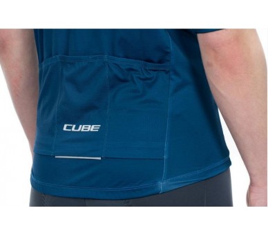 CUBE BLACKLINE Trikot CMPT kurzarm blue´n´white