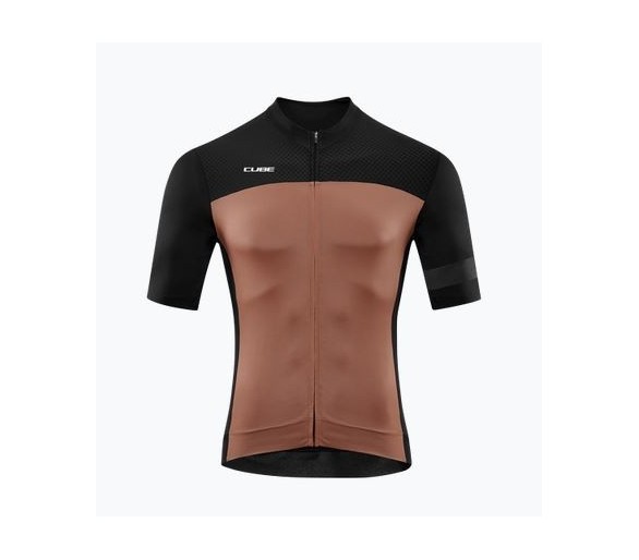 CUBE BLACKLINE Trikot kurzarm black´n´brown