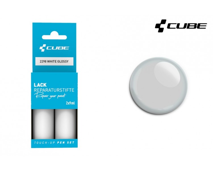 CUBE Lackstift Set WHITE glossy 2298