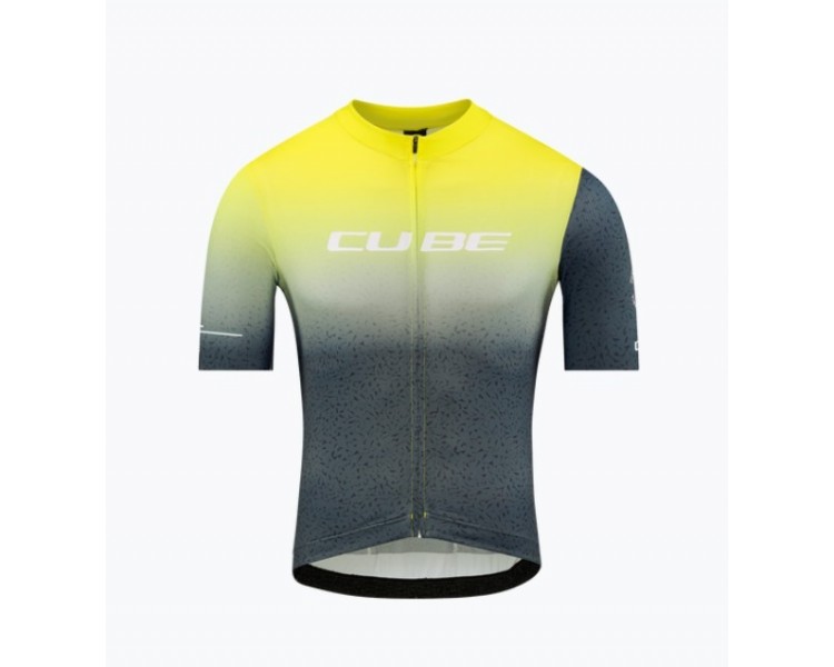 CUBE BLACKLINE Trikot RACE kurzarm yellow´n´grey