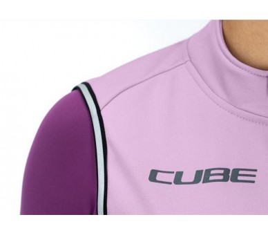 CUBE BLACKLINE WS Softshellweste violet