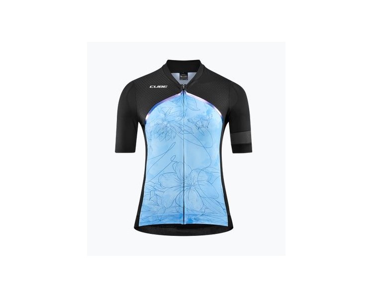 CUBE BLACKLINE WS Trikot kurzarm blue pattern