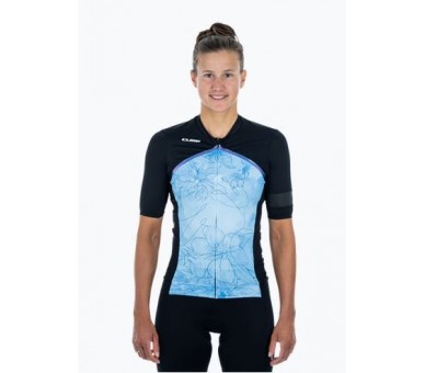 CUBE BLACKLINE WS Trikot kurzarm blue pattern