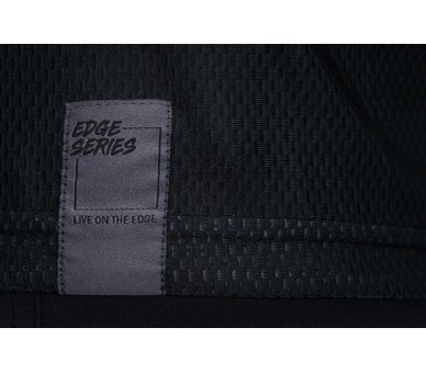CUBE EDGE Rundhalstrikot kurzarm black-grey