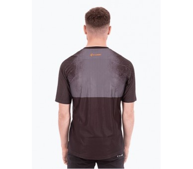 CUBE EDGE Rundhalstrikot kurzarm black-orange