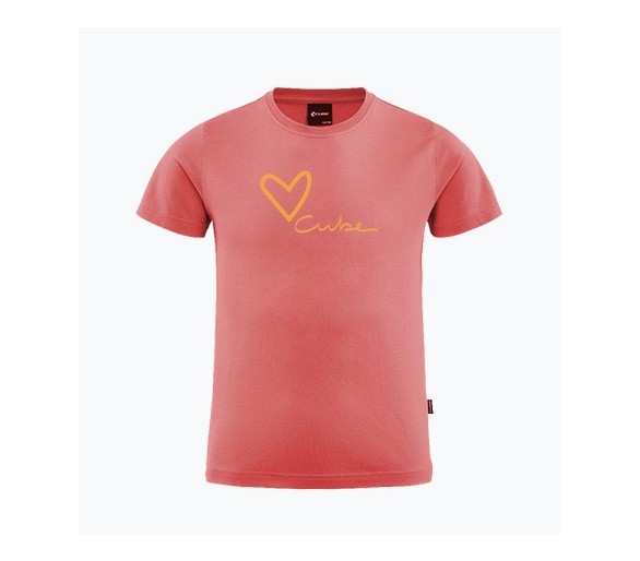 CUBE Organic T-Shirt ROOKIE Bicycle Love coral