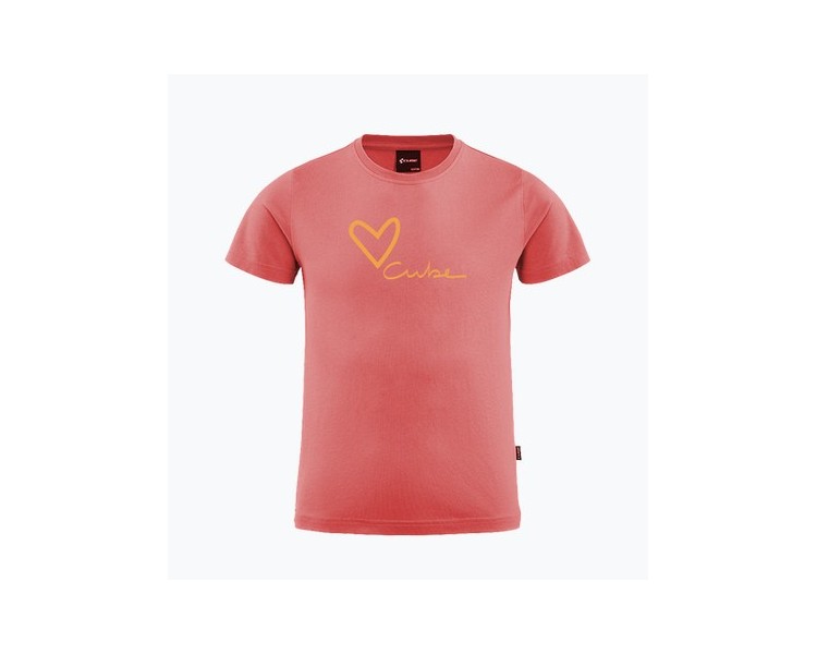 CUBE Organic T-Shirt ROOKIE Bicycle Love coral