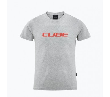 CUBE Organic T-Shirt ROOKIE Logo grey melange