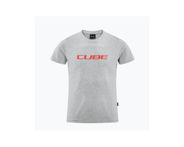 CUBE Organic T-Shirt ROOKIE Logo grey melange