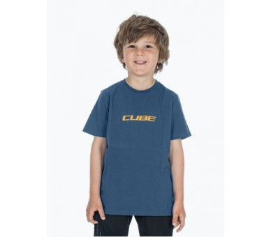 CUBE Organic T-Shirt ROOKIE Mountains blue