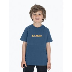 CUBE Organic T-Shirt ROOKIE Mountains blue