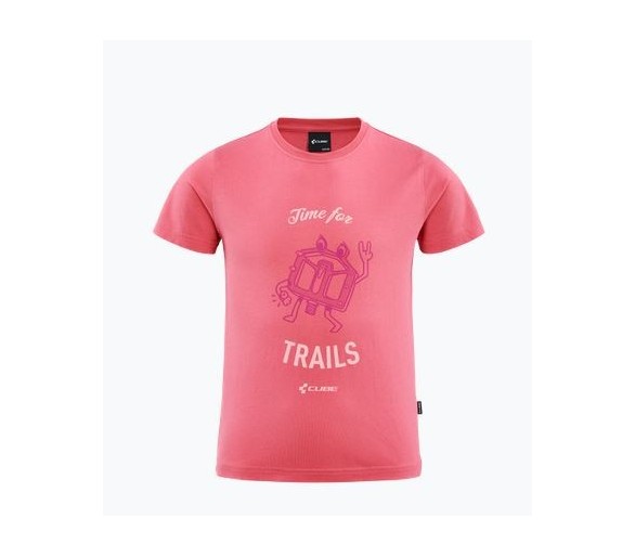 CUBE Organic T-Shirt ROOKIE Trail coral