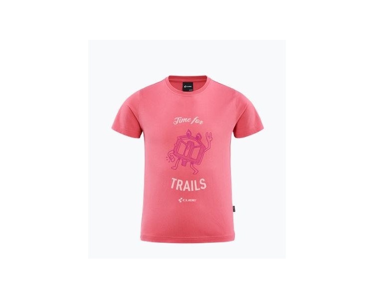 CUBE Organic T-Shirt ROOKIE Trail coral