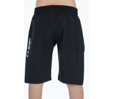 CUBE TEAMLINE Baggy Shorts ROOKIE black-white