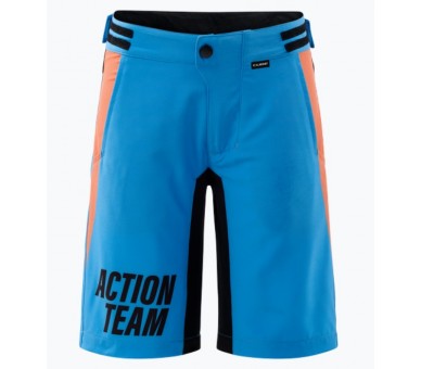CUBE VERTEX Baggy Shorts ROOKIE X Actionteam inkl. Innenhose blue-orange