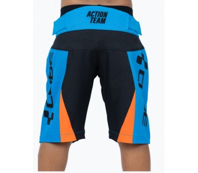 CUBE VERTEX Baggy Shorts ROOKIE X Actionteam inkl. Innenhose blue-orange