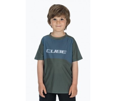 CUBE VERTEX Trikot ROOKIE kurzarm TM olive-grey