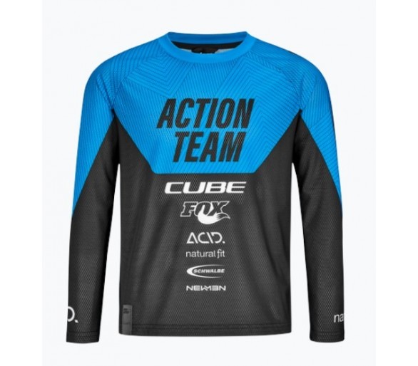 CUBE VERTEX Trikot ROOKIE langarm X Actionteam black-blue