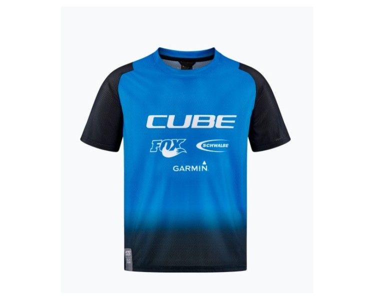 CUBE VERTEX Trikot ROOKIE X Actionteam kurzarm black-blue