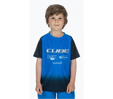 CUBE VERTEX Trikot ROOKIE X Actionteam kurzarm black-blue