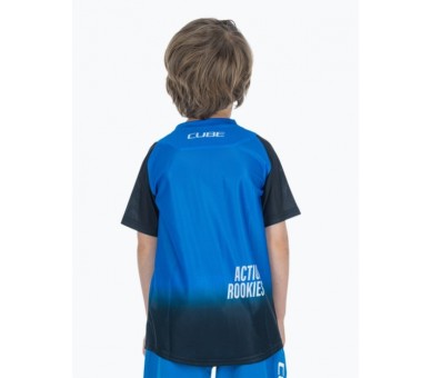 CUBE VERTEX Trikot ROOKIE X Actionteam kurzarm black-blue