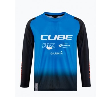 CUBE VERTEX Trikot ROOKIE X Actionteam langarm black-blue