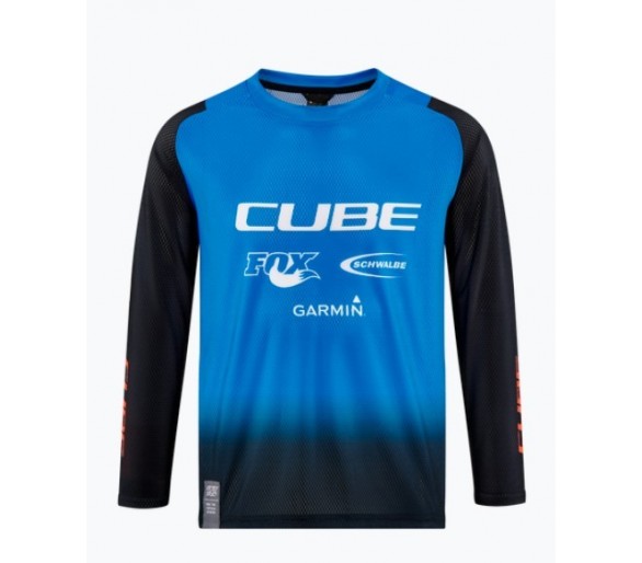 CUBE VERTEX Trikot ROOKIE X Actionteam langarm black-blue