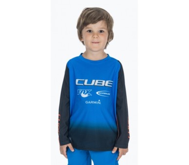 CUBE VERTEX Trikot ROOKIE X Actionteam langarm black-blue